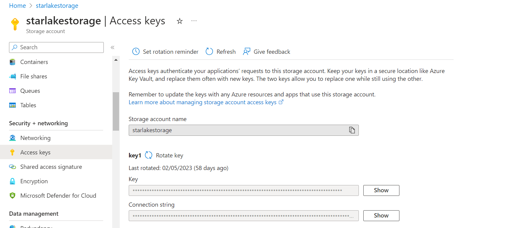 Azure Key